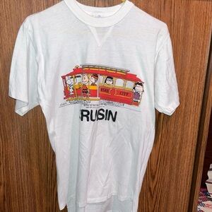 Vintage 80’s ‘Cruisin’ Peanuts Gang Kansas City T-Shirt/Men’s Medium